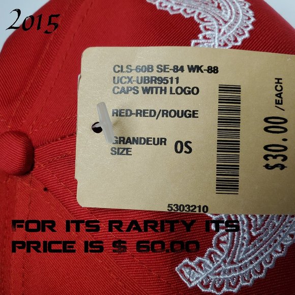 Stereo - Red Cap Bandana - 100% Authentic - Very Rare - New With Tags - Picture 8 of 9